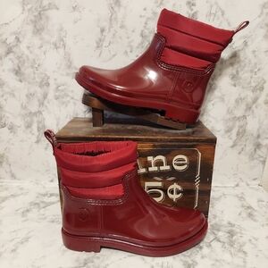 Pre-owned Michael kors blakely ankle rain boots